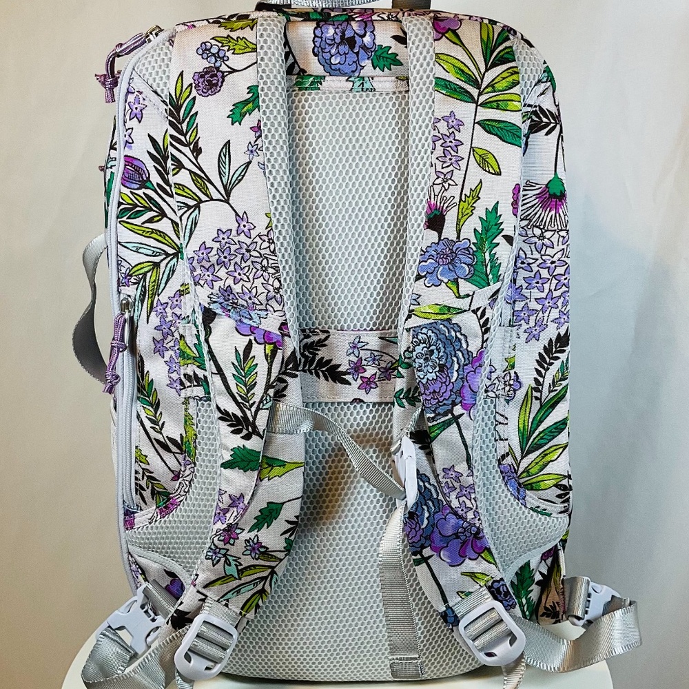 *Final Price*Vera Bradley Lightweight Travel Backpack Gray Floral NWT - Picture 7 of 7